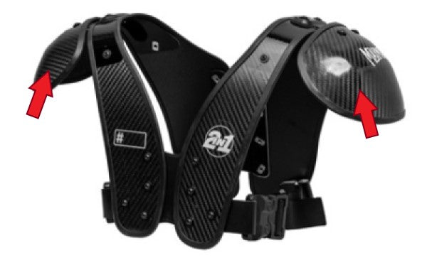 Carbon Shoulder Plate - 2in1 Shoulder Pads