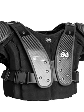 2in1 Carbon Fiber Football Shoulder Pads – Adult Set