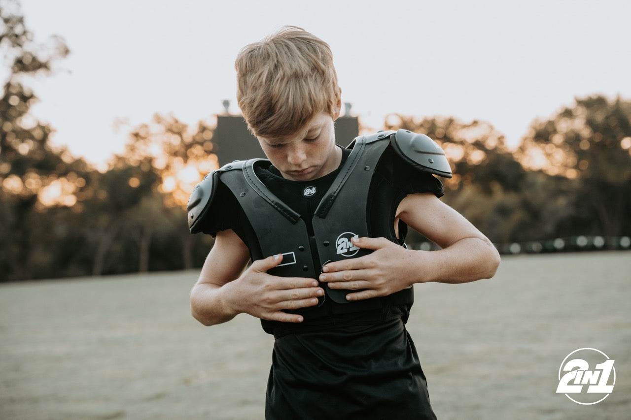 2InOne Poly YOUTH Shoulder Pads - 2in1 Shoulder Pads