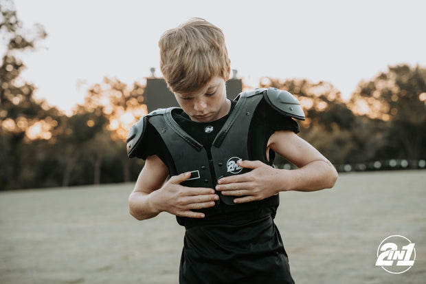 2InOne Poly YOUTH Shoulder Pads - 2in1 Shoulder Pads