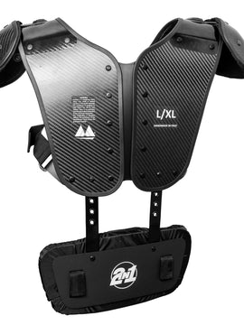 2in1 Carbon Fiber Football Shoulder Pads – Adult Set