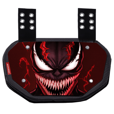Phenom Elite Football Back Plate - Red Villain - 2in1 Shoulder Pads