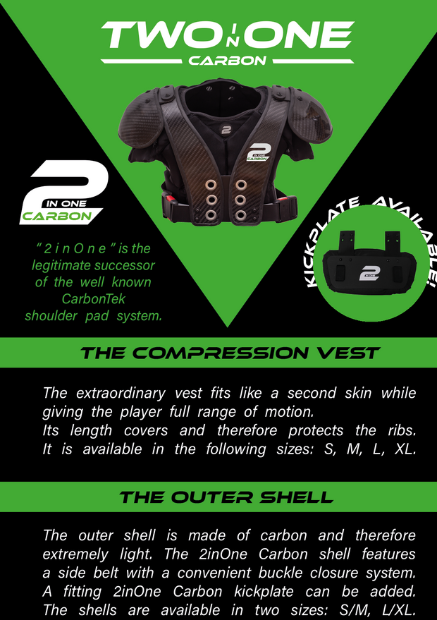 2InOne Carbon Shoulder Pads - TheBattleBands